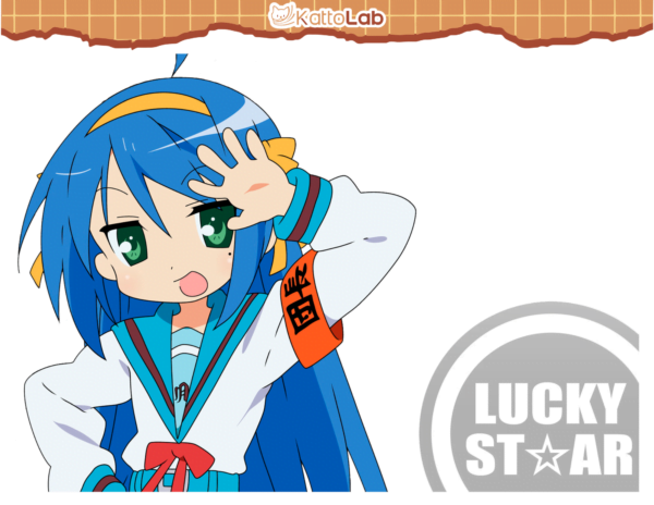 Sticker Para Laptop: Sumérgete en el mundo otaku con Konata Izumi